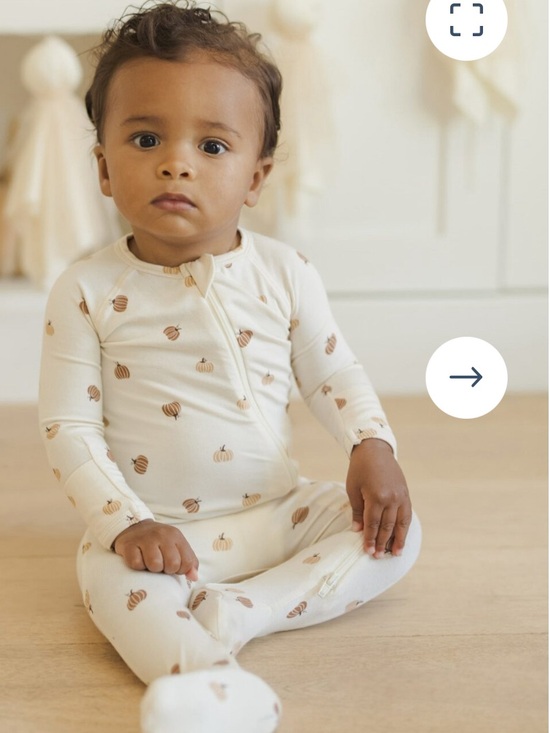 Quincy Mae Other - Quincy Mae, Pumpkin Bamboo Zip Footie, Size 3-6 months
